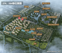 27、28幢集贸易街和白鹭湿地